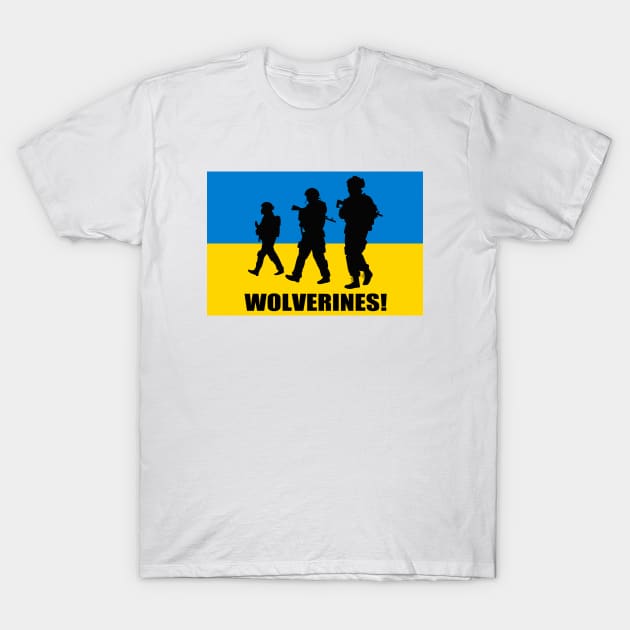 Ukraine Wolverines! T-Shirt by Vladimir Zevenckih